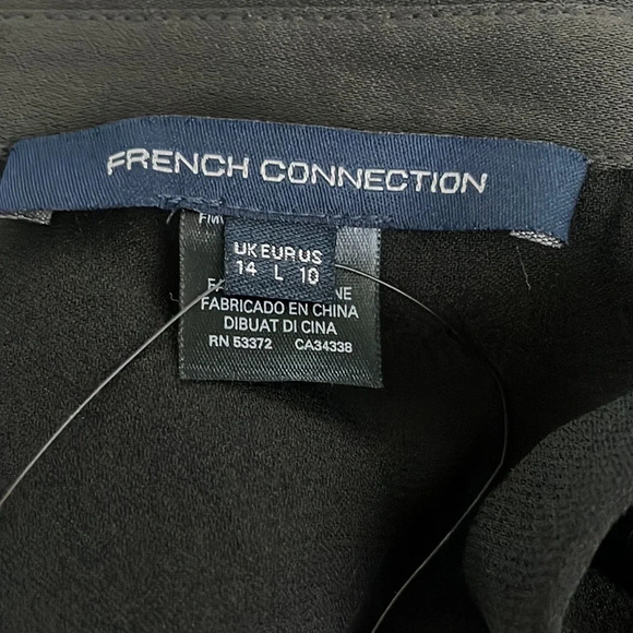 French Connection Enid Crepe Jumpsuit in Dark Slate - NEW- Size 10 - Picture 6 of 9